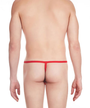 La Intimo Red Men Intimate Adjustable Cotton Modal Spandex GString