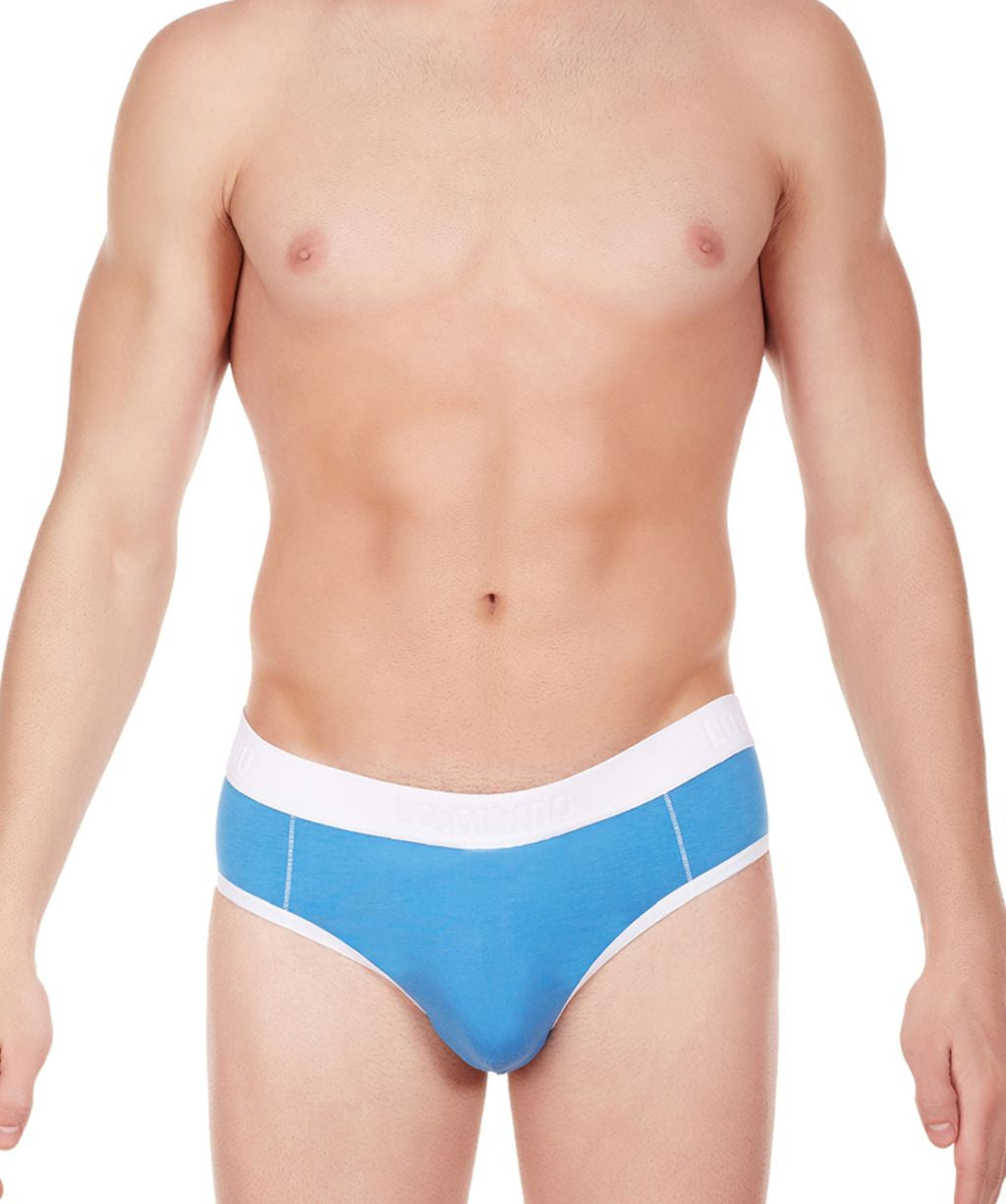 La Intimo Men?s Polyester Spandex Brief MiniCheek Transparent Window  Underwear