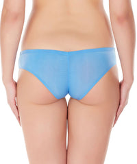 La Intimo Blue Women Regular Nylon Spandex Bikini