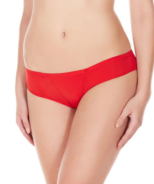 La Intimo Red Women Butt Panty Nylon Spandex Bikini
