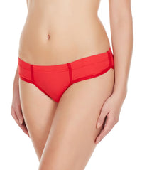 La Intimo Red Women Bikini Panty Nylon Spandex Bikini