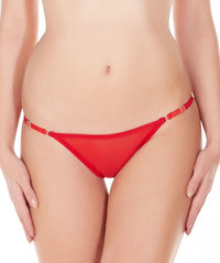 La Intimo Red Women Mesh Bikini to Adjust Nylon Spandex Bikini