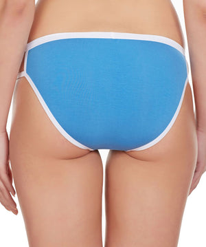 La Intimo Blue Women Stylish Cotton Modal Spandex Bikini