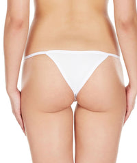 La Intimo White Women Regular Nylon Spandex Bikini