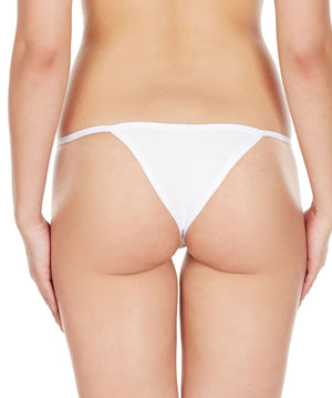 La Intimo White Women Regular Nylon Spandex Bikini