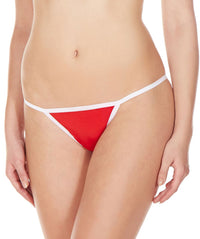 La Intimo Red Women String Bikini Nylon Spandex Bikini