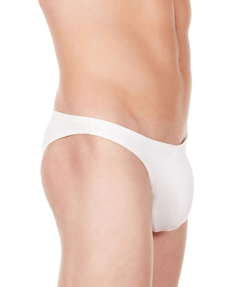 La Intimo White Men Bikini Nylon Spandex Briefs