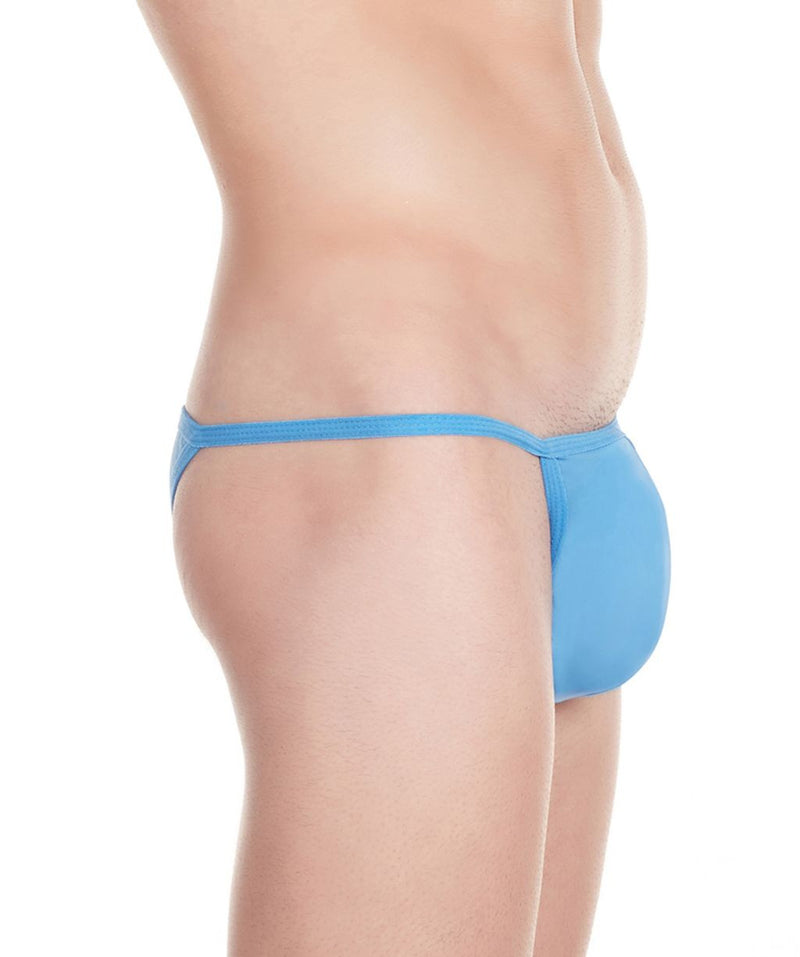 La Intimo Blue Men String Bikini Nylon Spandex Briefs