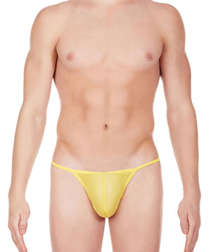 La Intimo Yellow Men Galaxy Bikini Nylon Spandex Briefs