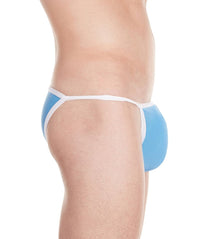 La Intimo Blue Men String Bikini Nylon Spandex Briefs