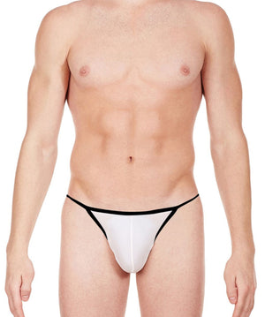 La Intimo White Men Brazil Style Bikini Nylon Spandex Briefs