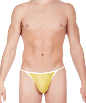 La Intimo Yellow Men Brazil Style Bikini Nylon Spandex Briefs