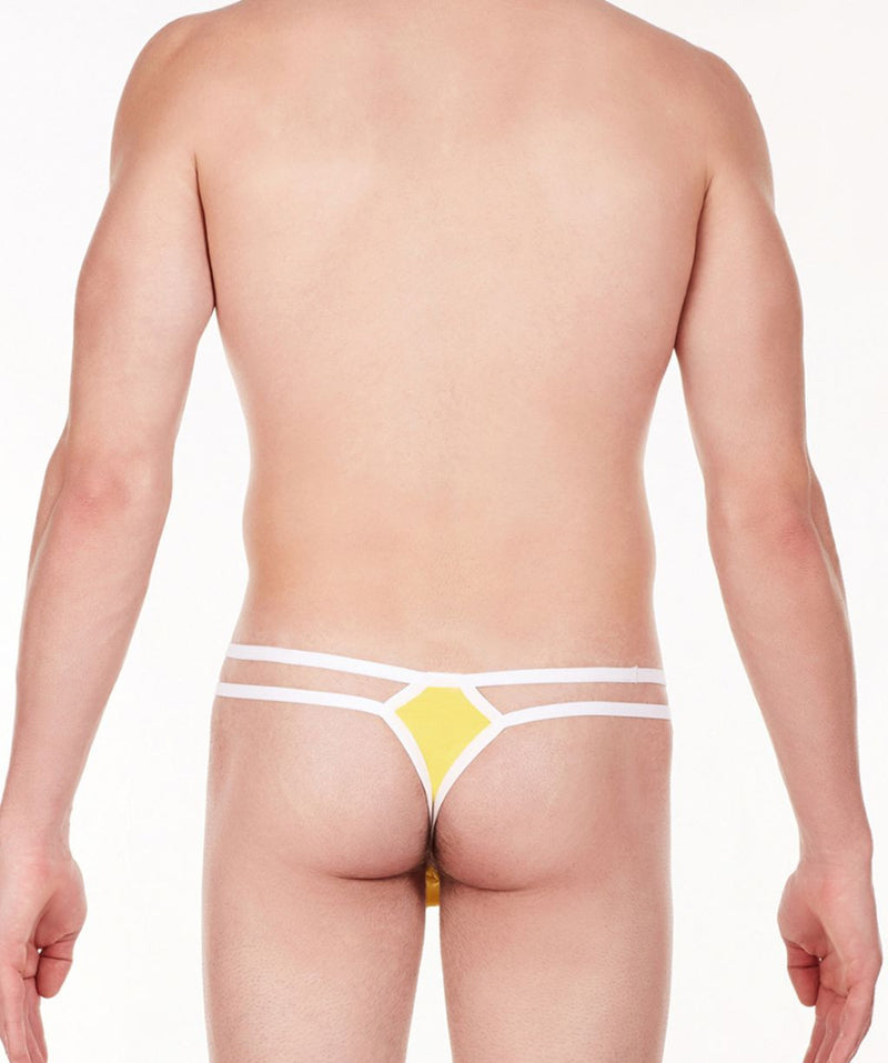 La Intimo Yellow Men Intimate Nylon Spandex Thong