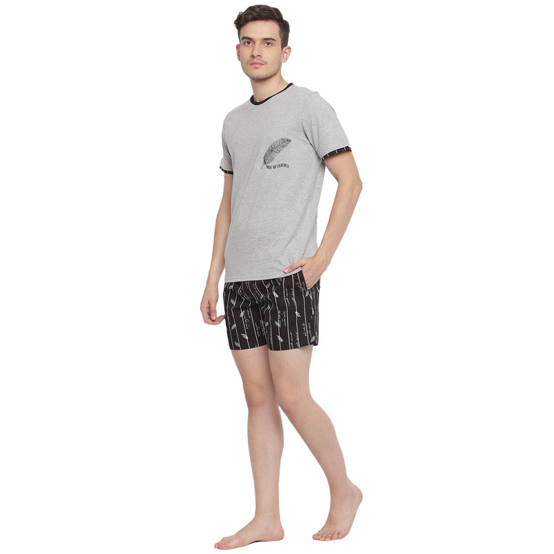 Feather Free Comfy Boxer TShirt Set